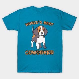 Beagle World's Best Coworker WFH T-Shirt